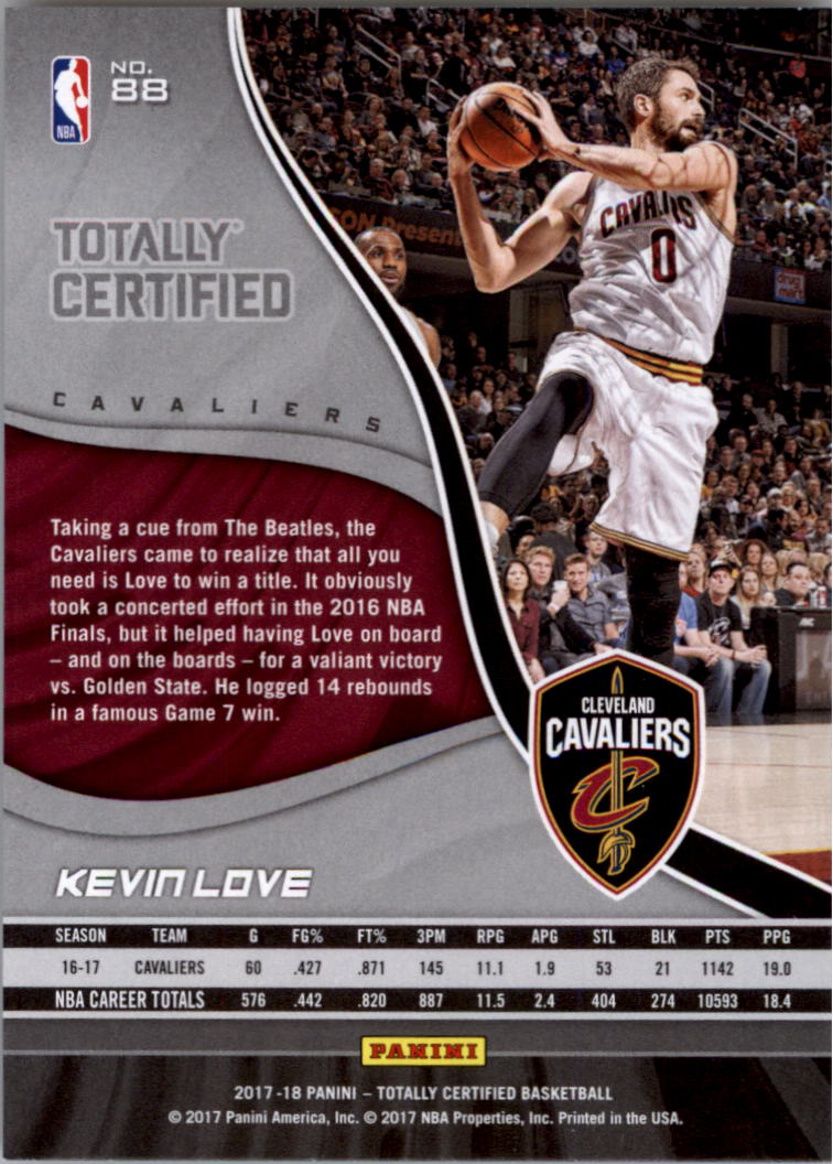 2017-18 Totally Certified Basketball Card Pick (Base)