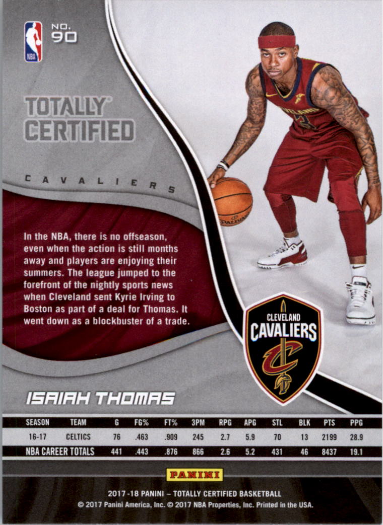 2017-18 Totally Certified Basketball Card Pick (Base)