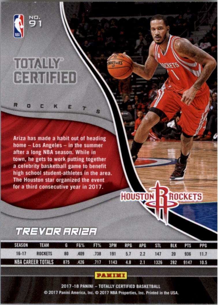 2017-18 Totally Certified Basketball Card Pick (Base)