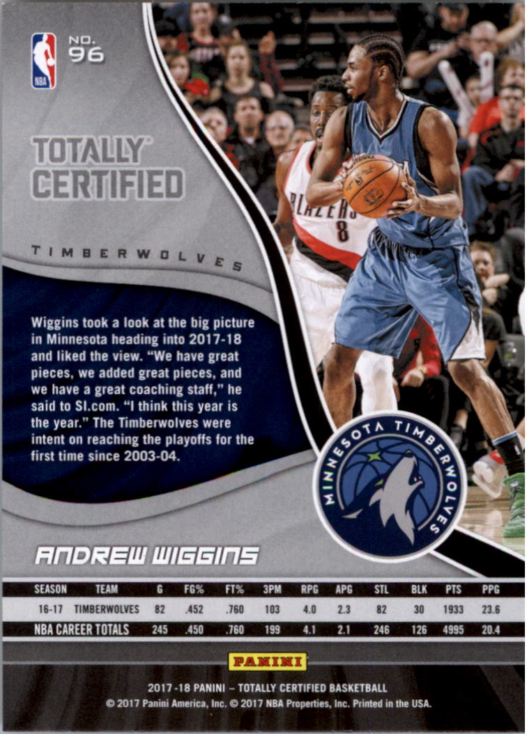 2017-18 Totally Certified Basketball Card Pick (Base)