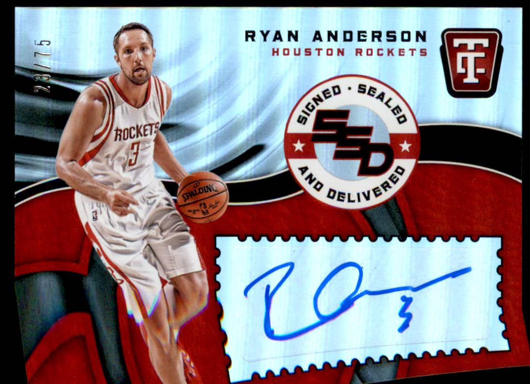 2017-18 Totally Certified Signed Sealed and Delivered #28 Ryan Anderson/75