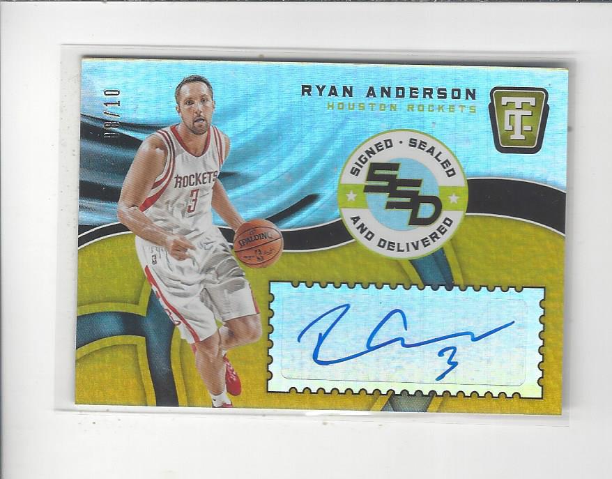 2017-18 Totally Certified Signed Sealed and Delivered Gold #28 Ryan Anderson
