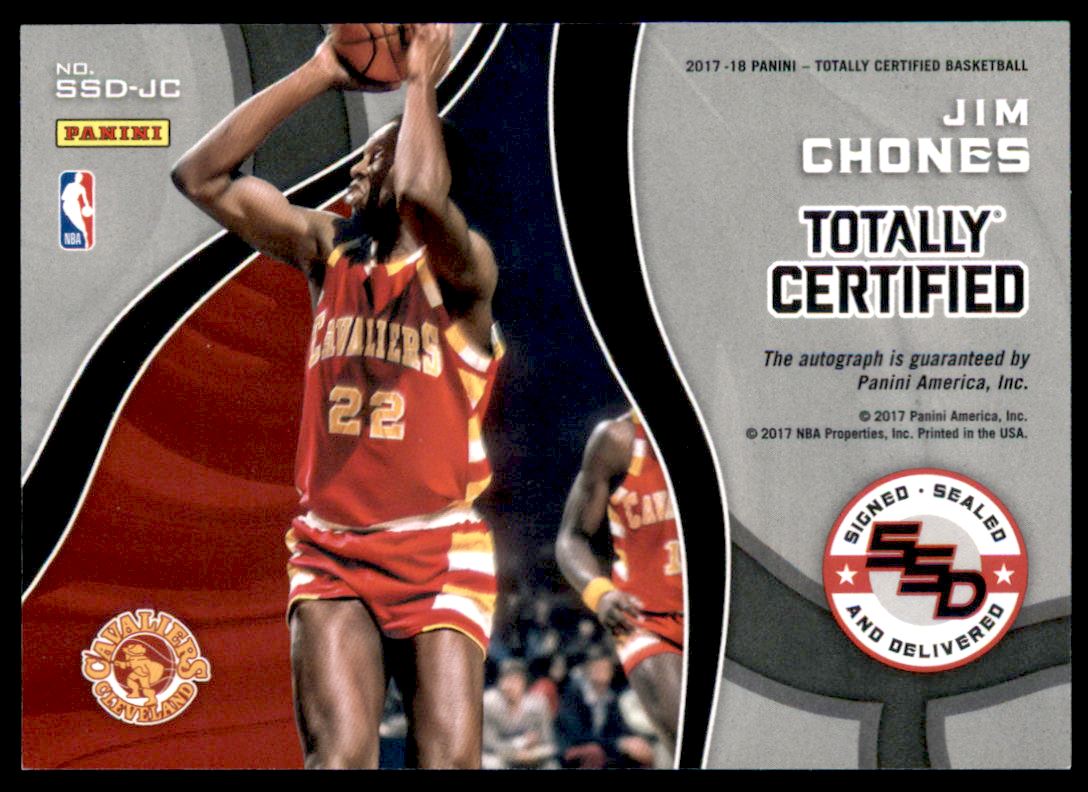 2017-18 Totally Certified Signed Sealed and Delivered Green #10 Jim Chones back image
