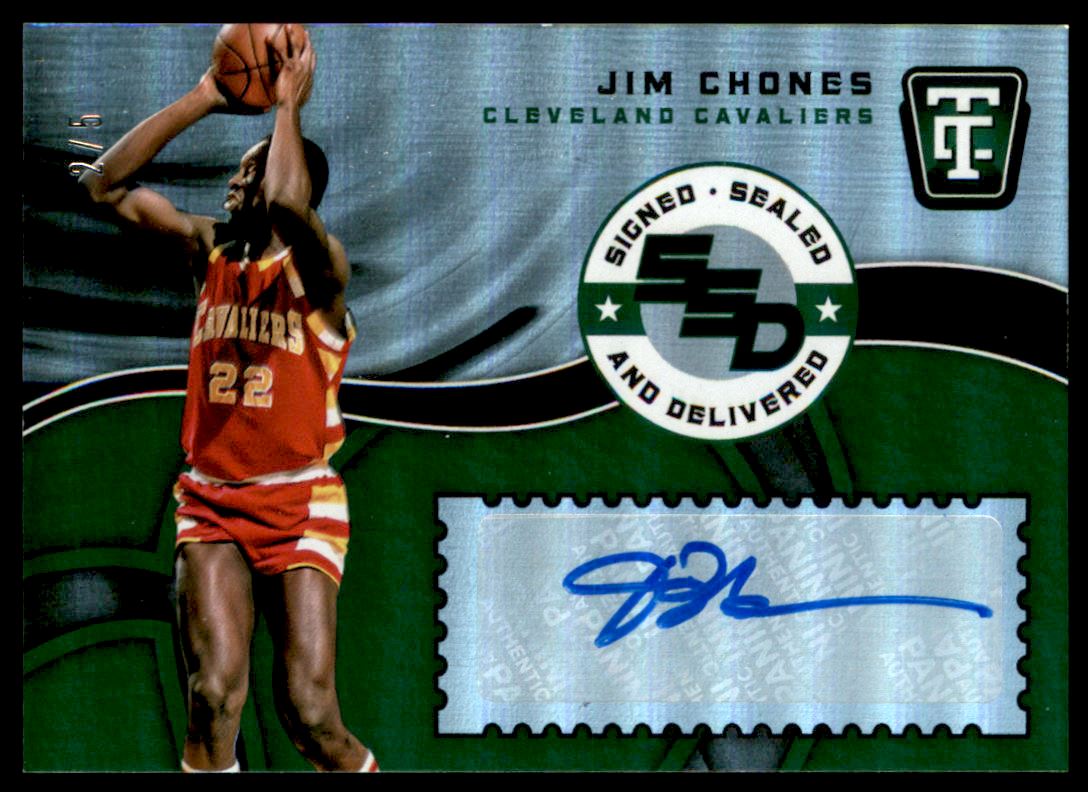 2017-18 Totally Certified Signed Sealed and Delivered Green #10 Jim Chones