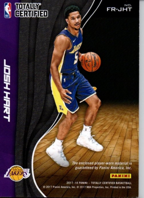 2017-18 Totally Certified Fabric of the Game Rookies Green #26 Josh Hart back image