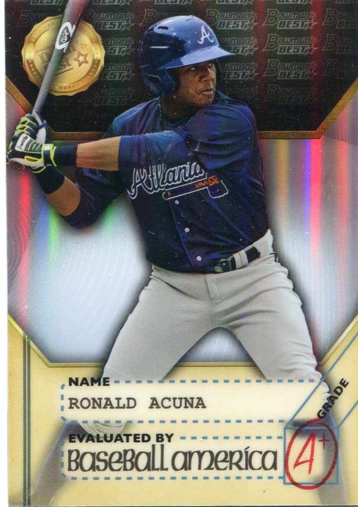 2017 Bowman's Best Baseball America's Dean's List #BADLRA Ronald Acuna