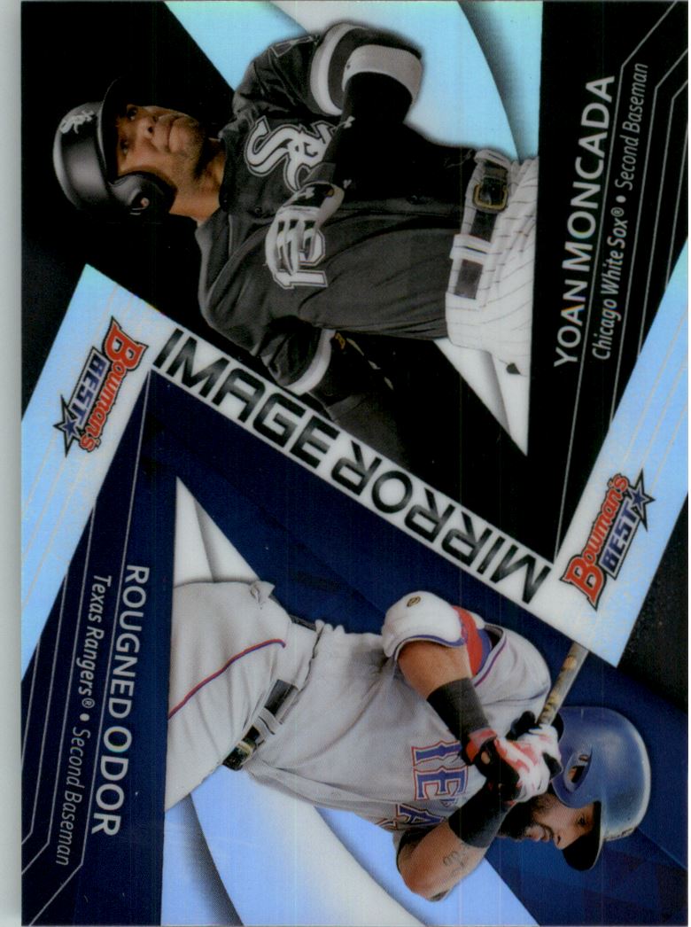 2017 Bowman's Best Mirror Image #MI4 Rougned Odor/Yoan Moncada