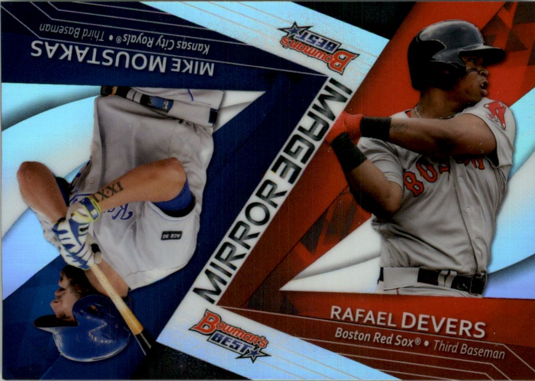 2017 Bowman's Best Mirror Image #MI7 Rafael Devers/Mike Moustakas
