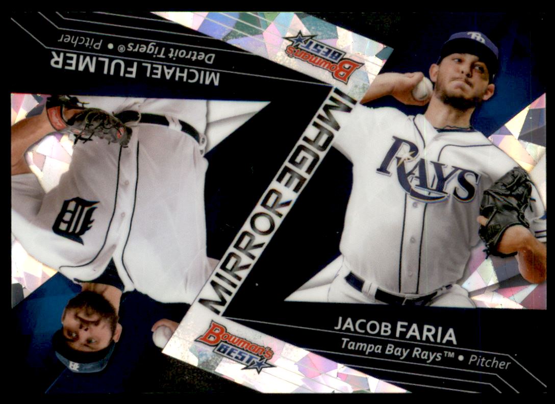 2017 Bowman's Best Mirror Image Atomic Refractors #MI5 Jacob Faria/Michael Fulmer