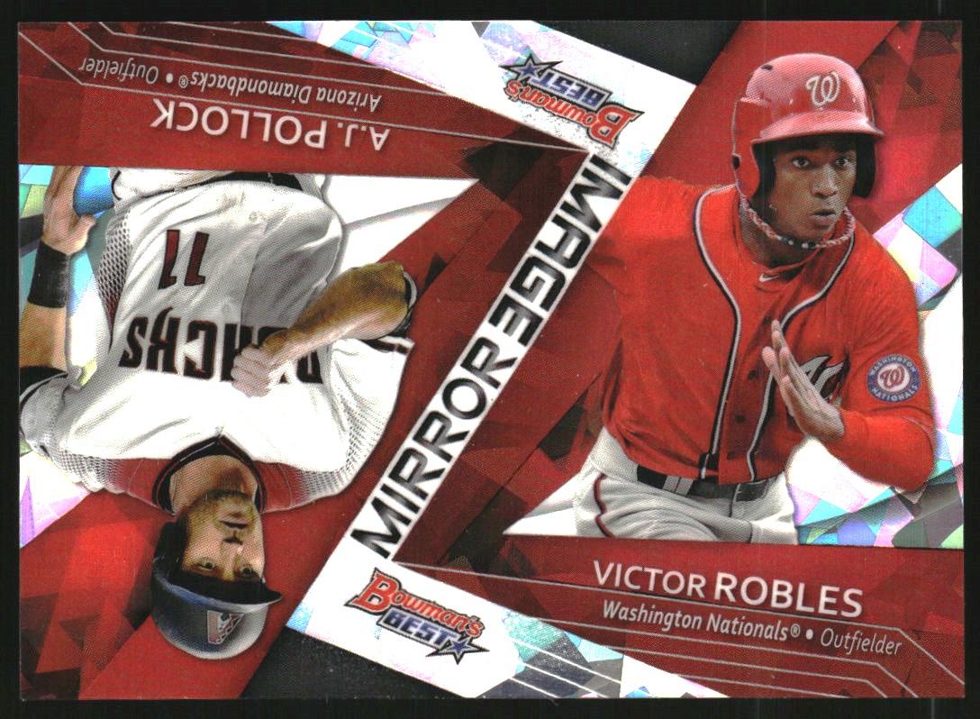2017 Bowman's Best Mirror Image Atomic Refractors #MI6 A.J. Pollock/Victor Robles