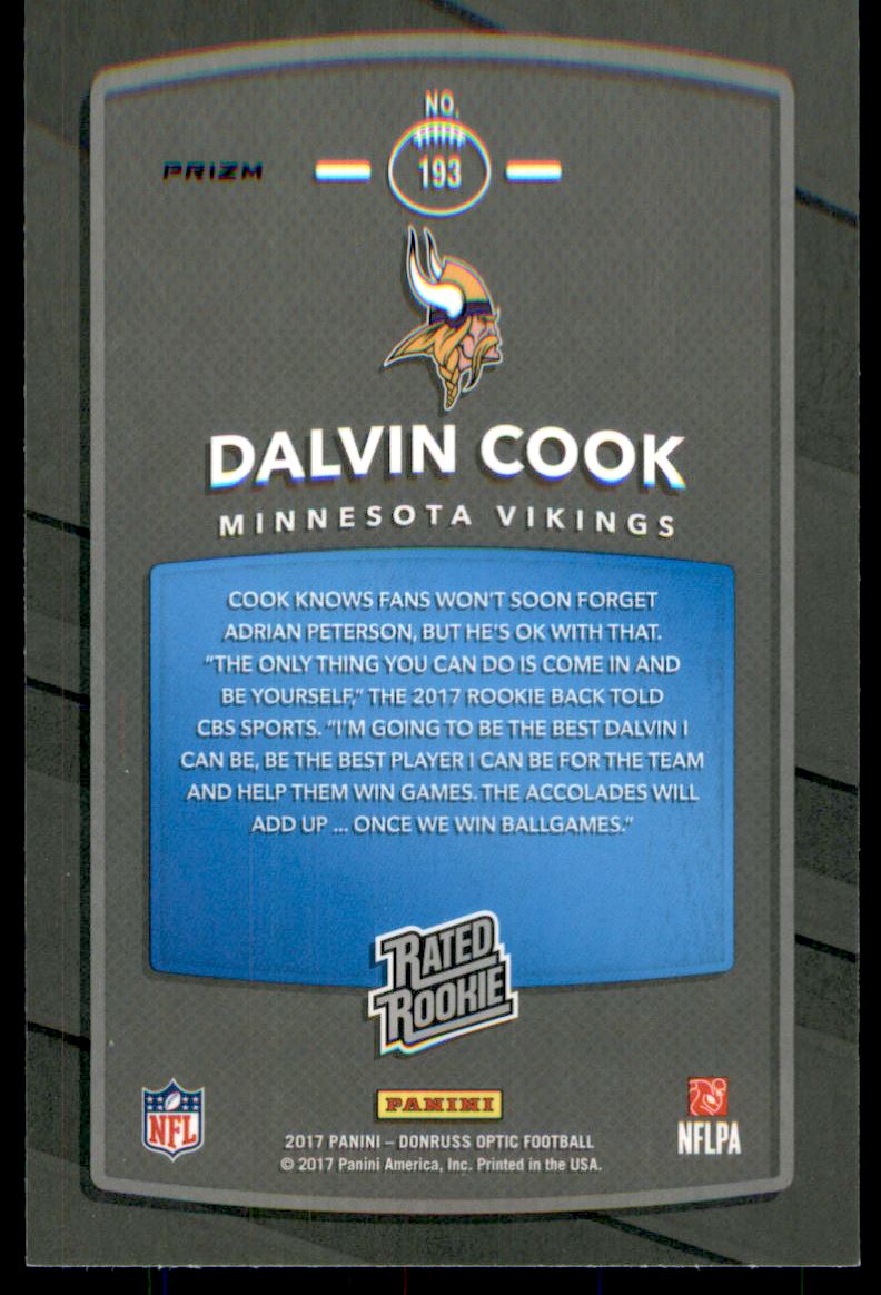 2017 Donruss Optic Pink #193 Dalvin Cook RR on Fanatics Collect