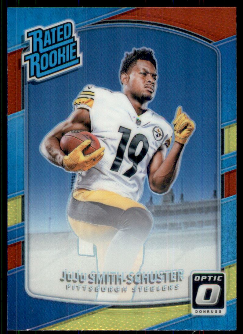 2023 Panini Mosaic Mosaic Reactive Blue #162 JuJu Smith-Schuster