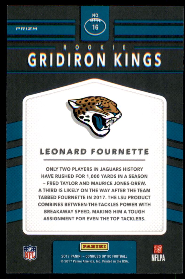 2017 Donruss Optic Rookie Gridiron Kings #16 Leonard Fournette