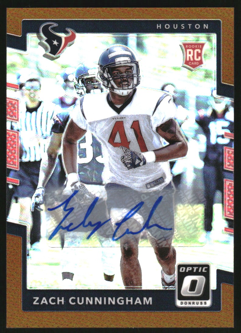 2017 Donruss Optic Rookie Autographs Bronze #103 Zach Cunningham