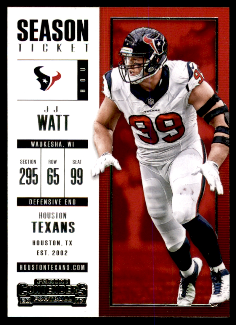 2017 Panini Contenders #14 J.J. Watt