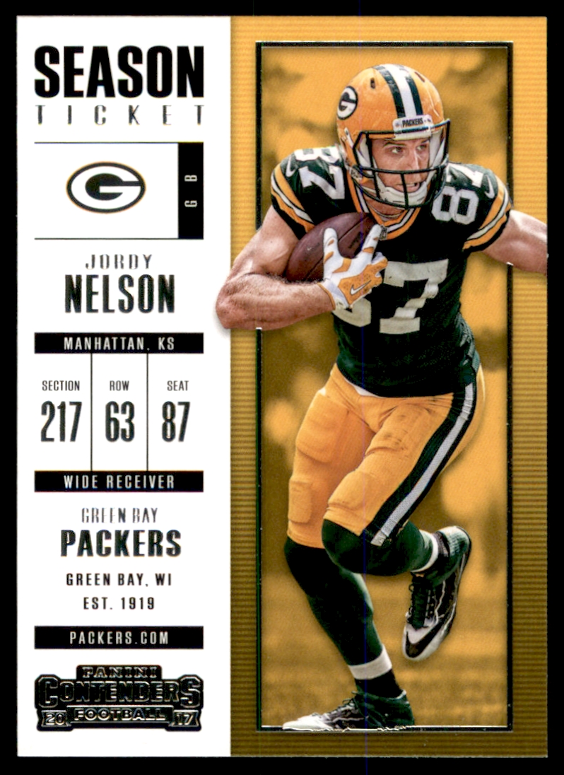 2017 Panini Contenders #32 Jordy Nelson
