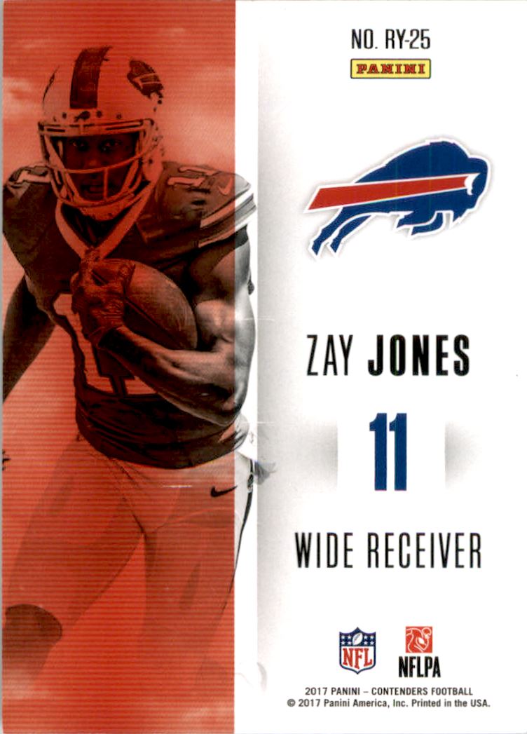 2017 Panini Contenders Rookie of the Year Contenders Gold #RY25 Zay Jones
