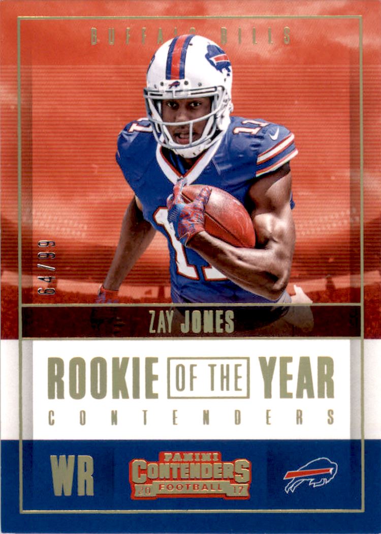 2017 Panini Contenders Rookie of the Year Contenders Gold #RY25 Zay Jones