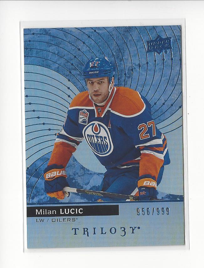 2017-18 Upper Deck Trilogy Blue #34 Milan Lucic
