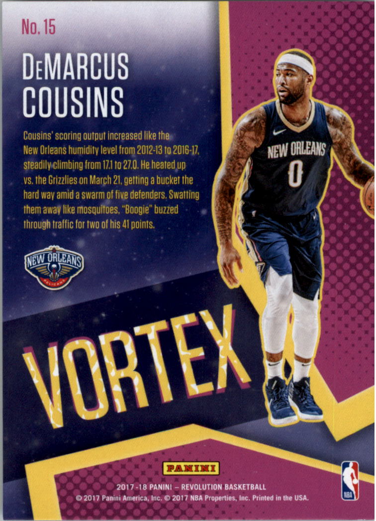 2017-18 Panini Revolution Basketball Vortex YOU PICK - Picture 7 of 11