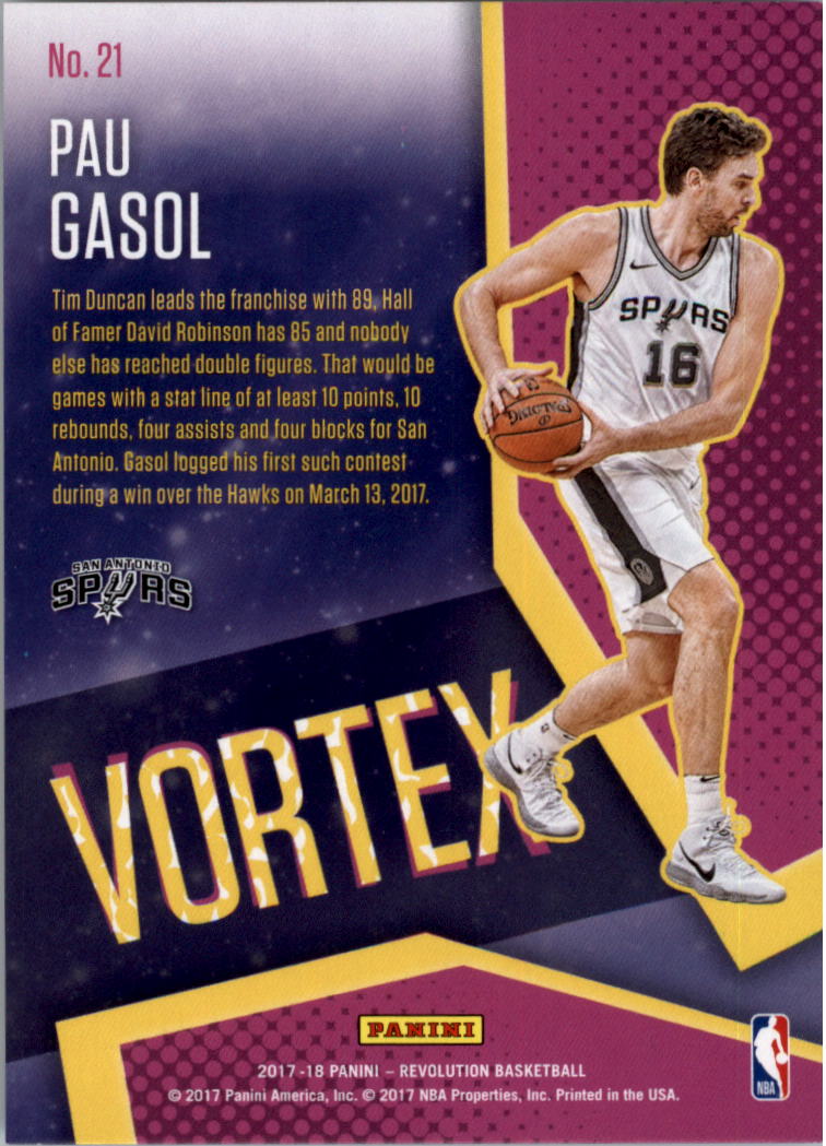 2017-18 Panini Revolution Basketball Vortex YOU PICK - Picture 9 of 11