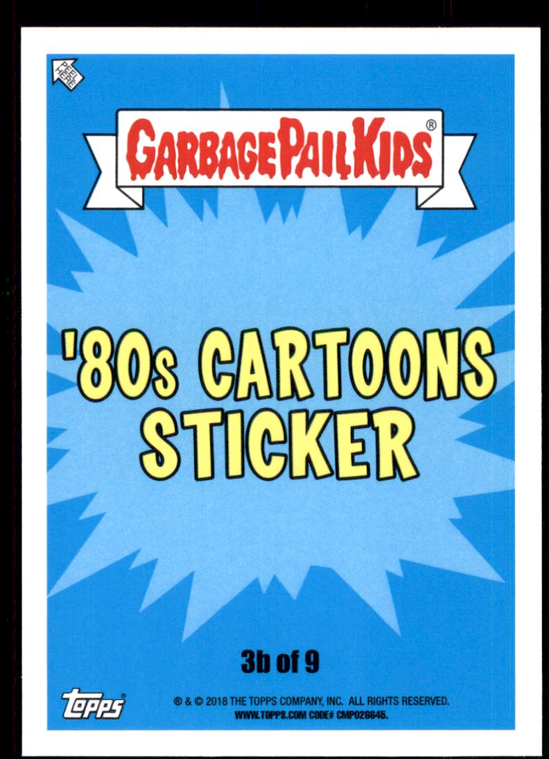 2018 Topps Garbage Pail Kids We Hate the '80s #CAR3b Optimus Fine back image