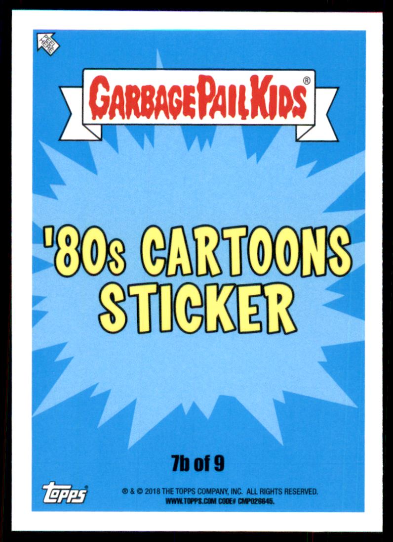 Garbage Pail Kids Topps 2018 Sticker We Hate The ‘80s Cartoons Short Kate 7b 