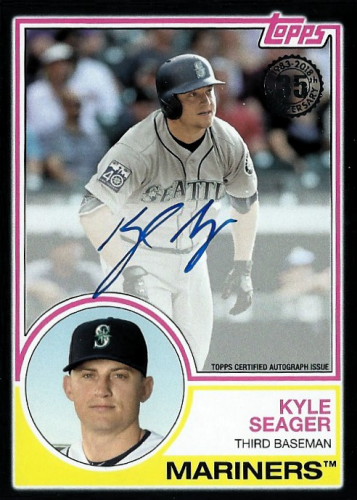 2018 Topps '83 Topps Autographs Black #83AKSE Kyle Seager/99