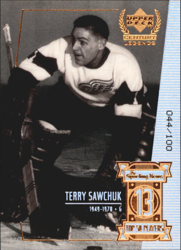 1999-00 Upper Deck Century Legends Century Collection #13 Terry Sawchuk