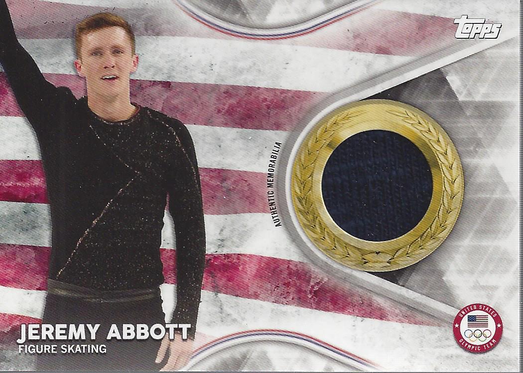 2018 Topps U.S. Olympic Team USA Memorabilia Pieces #TMCJA Jeremy Abbott