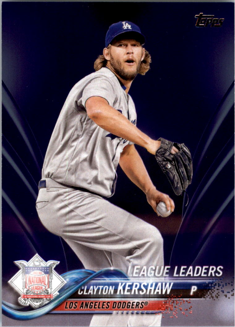 2018 Topps #350 Clayton Kershaw Los Angeles Dodgers Baseball Card