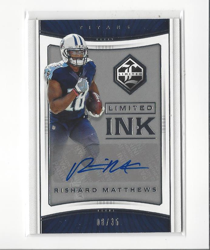 2017 Limited Ink Silver Spotlight #16 Rishard Matthews/35