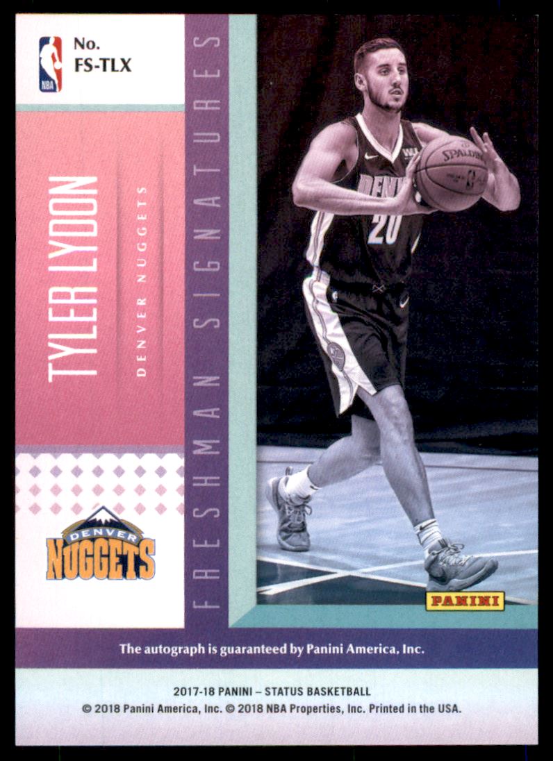 2017-18 Panini Status Freshman Signatures Pink #16 Tyler Lydon