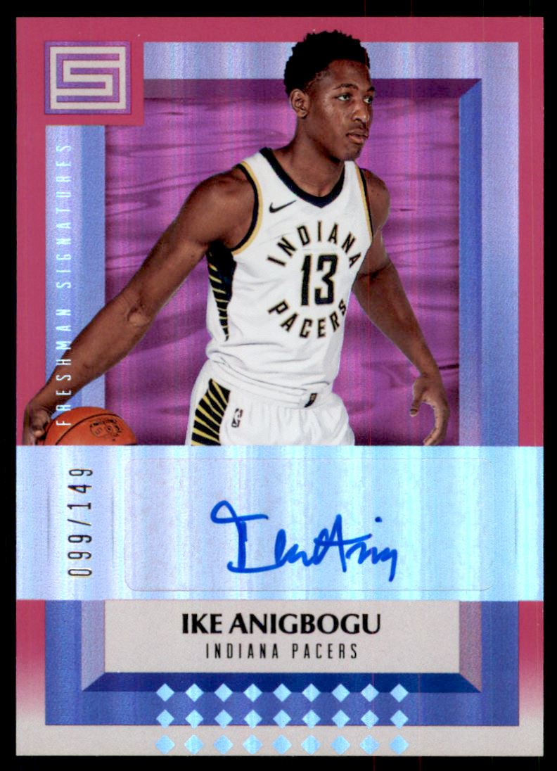2017-18 Panini Status Freshman Signatures Pink #26 Ike Anigbogu