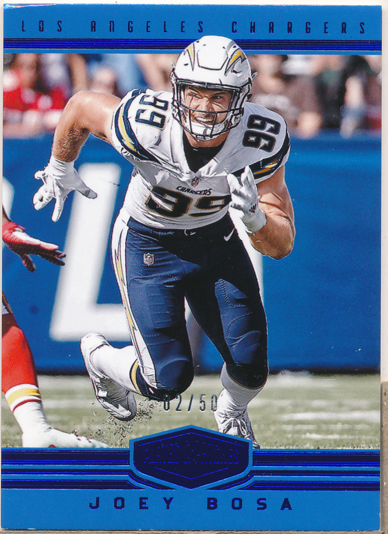 2017 Panini Plates and Patches Blue #56 Joey Bosa