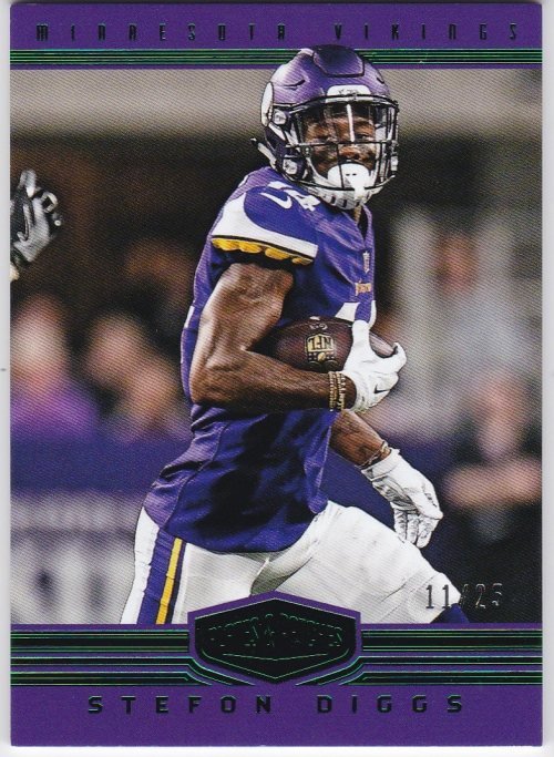 2017 Panini Plates and Patches Green #90 Stefon Diggs
