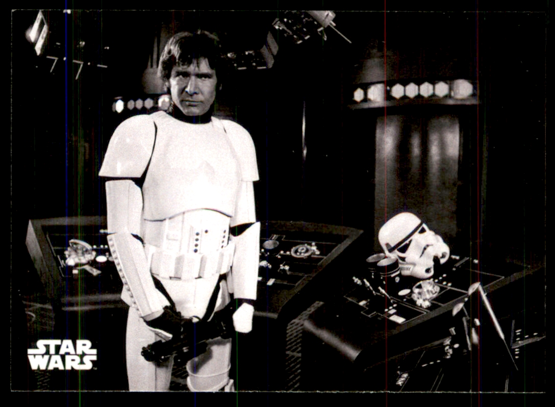 2018 Topps Star Wars A New Hope Black and White #81 Awaiting The Empire's Company