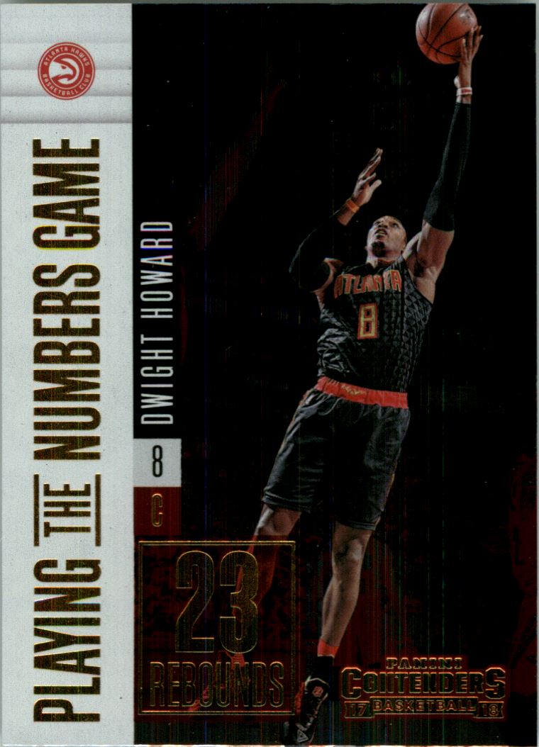 2017-18 Panini Contenders Playing the Numbers Game #24 Dwight Howard