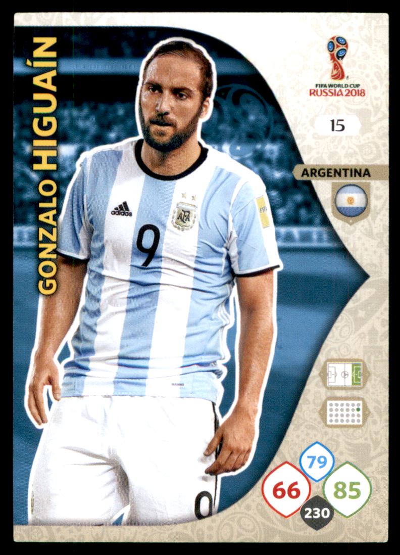 2018 Adrenalyn XL FIFA World Cup Russia #15 Gonzalo Higuain