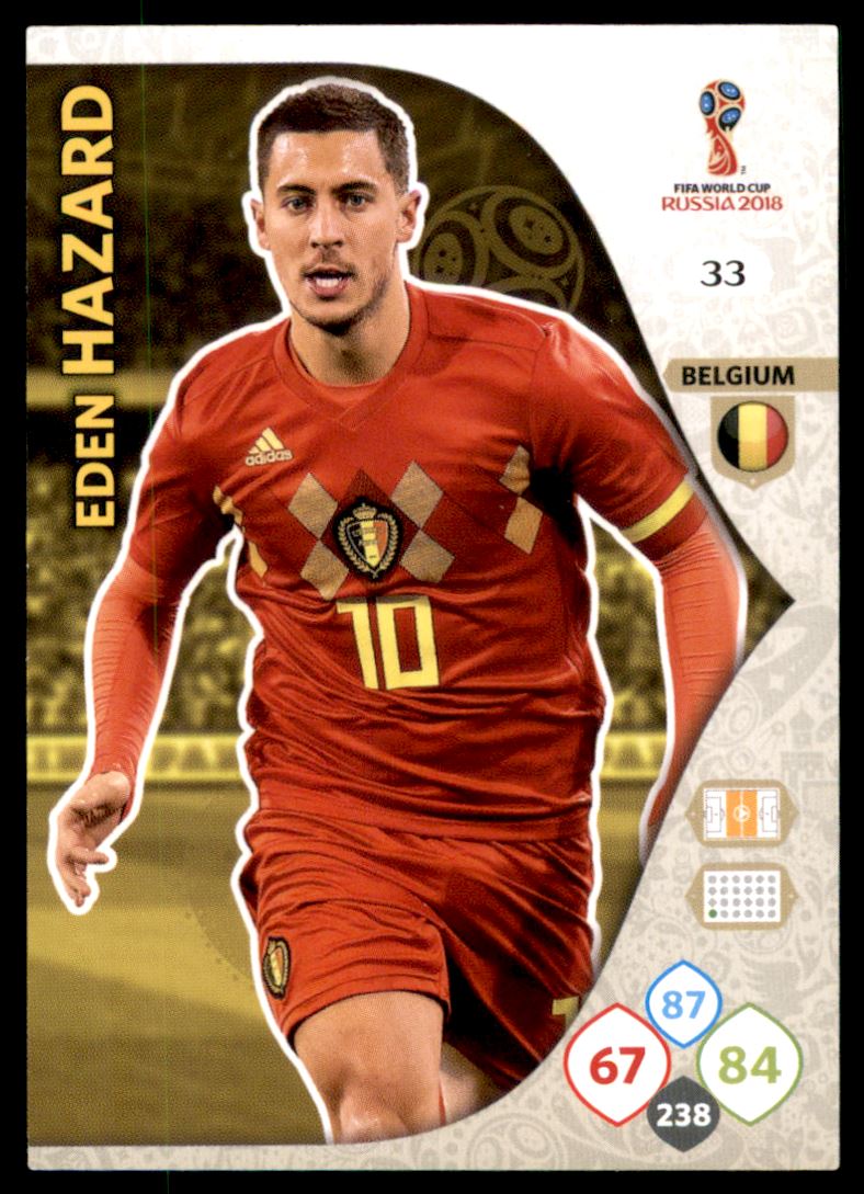 Eden Hazard /Édition limit/ée Belgium ADRENALYN XL FIFA World Cup 2018 Russia