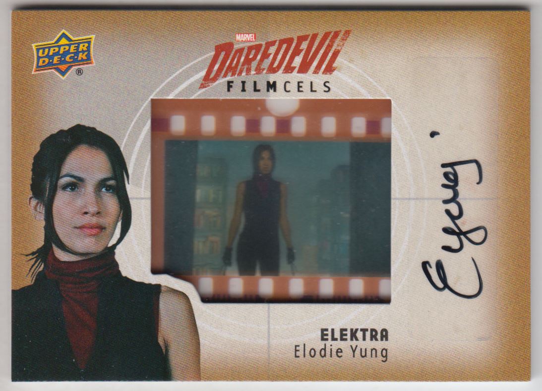 2018 Upper Deck Daredevil Seasons 1 and 2 Autographed Film Cels #FCEN Elodie Yung as Elektra C