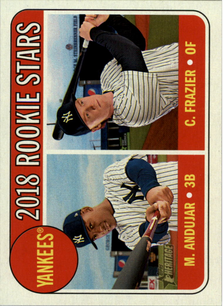 2018 Topps Heritage #114 Clint Frazier RC/Miguel Andujar RC