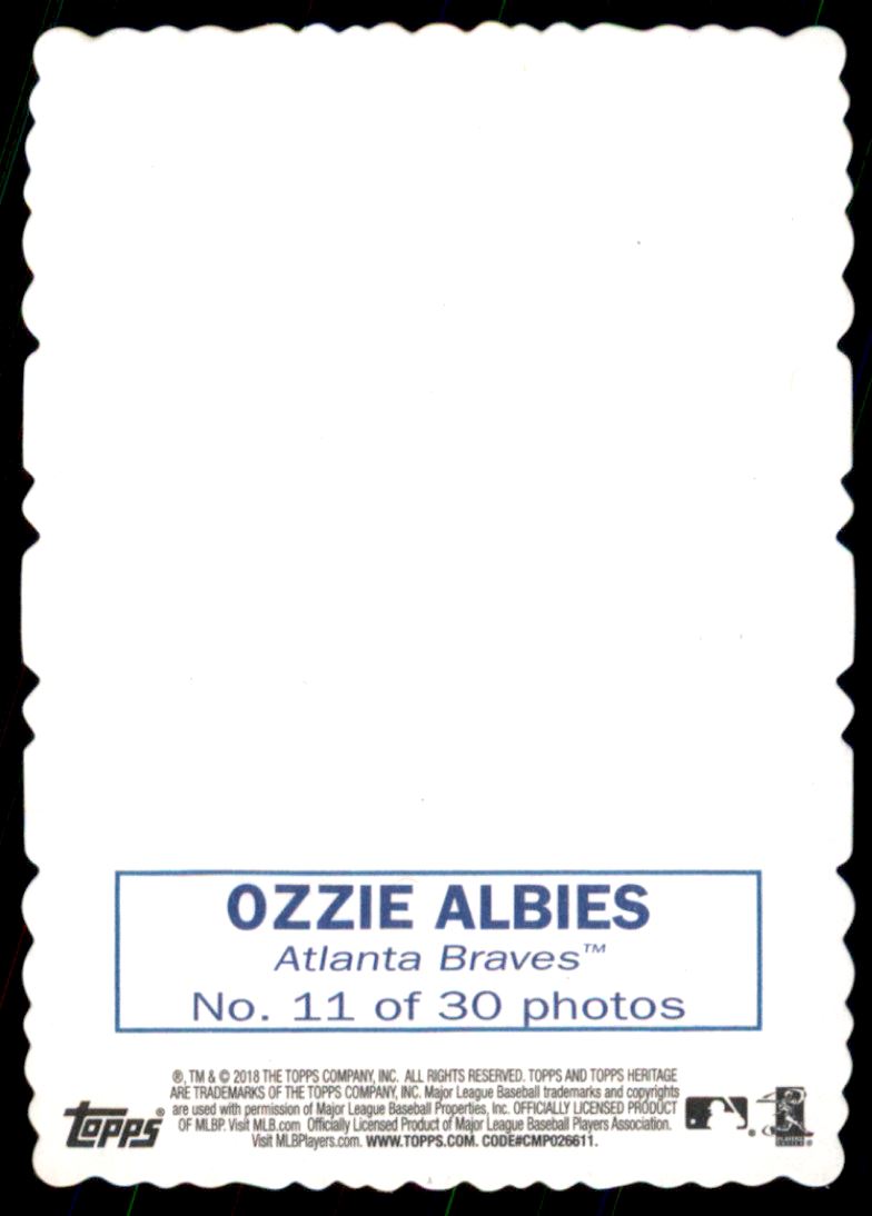 2018 Topps Heritage '69 Topps Deckle Edge #11 Ozzie Albies