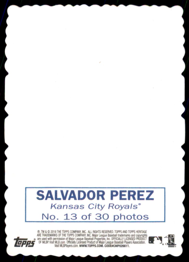2018 Topps Heritage '69 Topps Deckle Edge #13 Salvador Perez