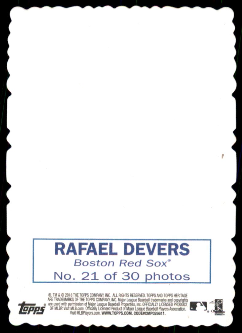 2018 Topps Heritage '69 Topps Deckle Edge #21 Rafael Devers