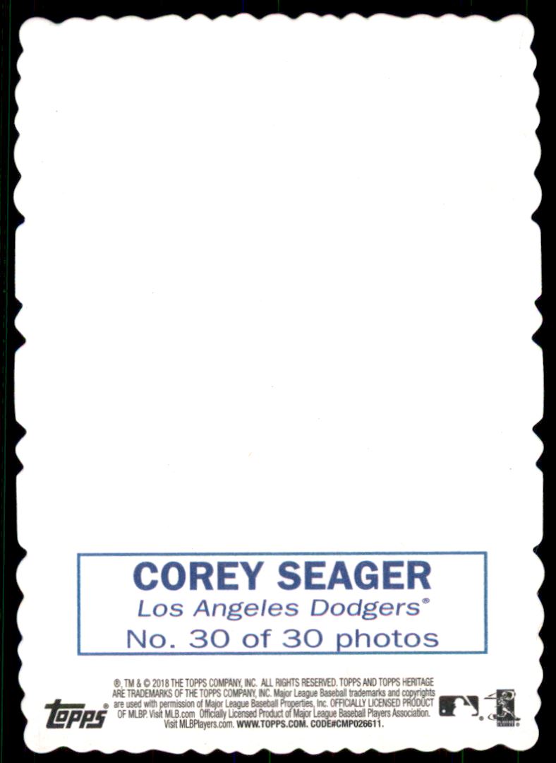 2018 Topps Heritage '69 Topps Deckle Edge #30 Corey Seager