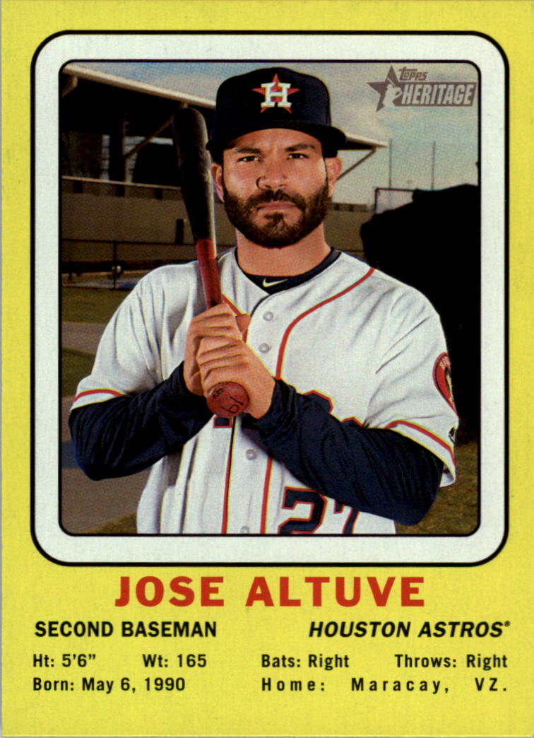 2018 Topps Heritage '69 Collector Cards #69CCJA Jose Altuve