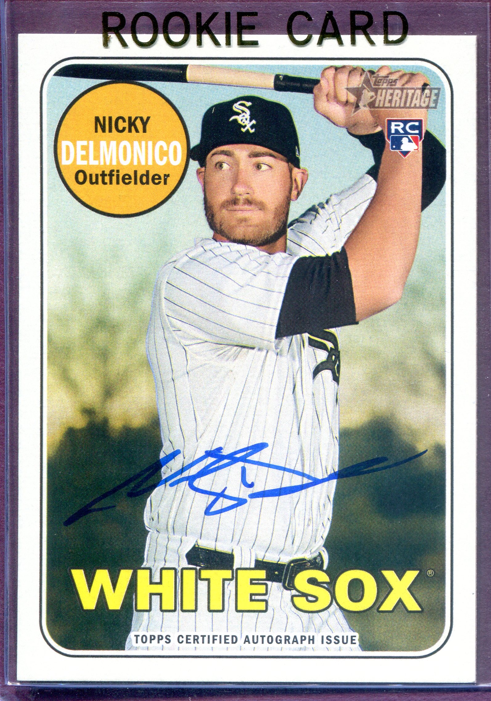 2018 Topps Heritage Real One Autographs #ROAND Nicky Delmonico