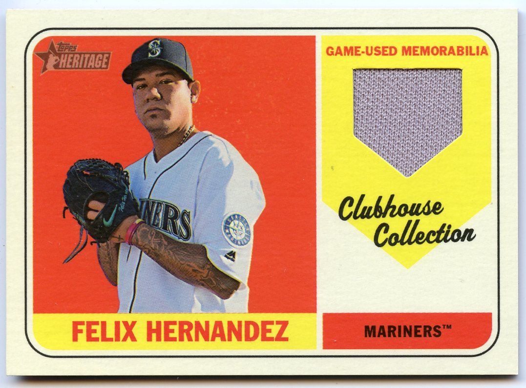2018 Topps Heritage Clubhouse Collection Relics #CCRFH Felix Hernandez