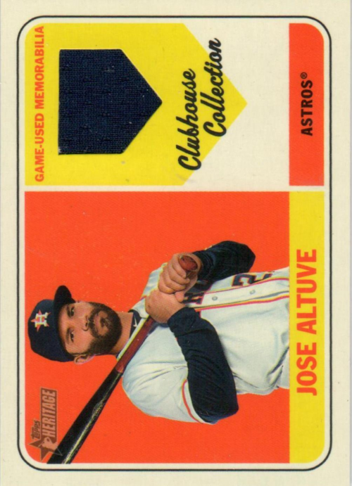2018 Topps Heritage Clubhouse Collection Relics #CCRJAL Jose Altuve